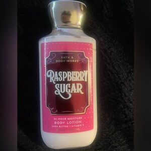 Bath & Body Works Raspberry Sugar Body Lotion - Pink & White